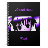 Personalisiert Gothic Eyes Notebook Notizblock (Vorderseite)