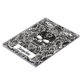 Personalisiert Gothic Skull Dark Art Notebook Notizblock (Linke Seite)