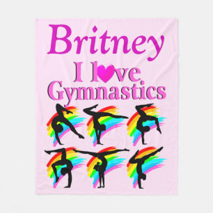 PERSONALISIERT GRACEFUL GYMNAST FLEECE BLANKET