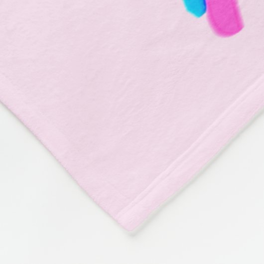 PERSONALISIERT GRACEFUL GYMNAST FLEECE BLANKET (Ecke)