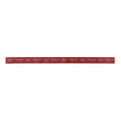 Personalisiert Grad Name Grad Klasse Burgundy Satinband (Vorderseite)