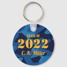 Personalisiert Graduate Camouflage Navy Blue