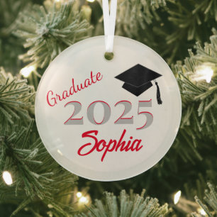 Personalisiert Graduate Ornament Red
