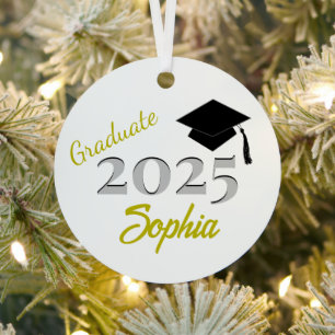 Personalisiert Graduate Ornament Yellow