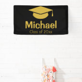 Personalisiert Graduation Party Gold Class 2023 Banner (InSitu)
