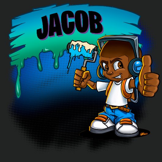 Personalisiert Graffiti Boy T - Shirt