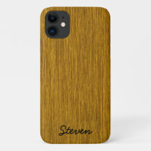 Personalisiert Grainy Golden Wood