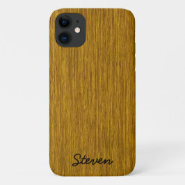 Personalisiert Grainy Golden Wood Case-Mate iPhone Hülle