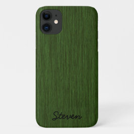 Personalisiert Grainy Green Wood Case-Mate iPhone Hülle