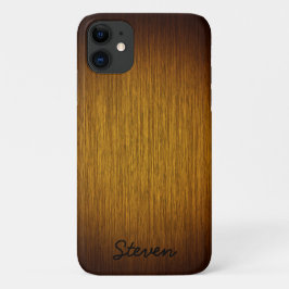 Personalisiert Grainy Tobacco Sunburst Wood Case-Mate iPhone Hülle