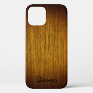 Personalisiert Grainy Tobacco Sunburst Wood Case-Mate iPhone Hülle