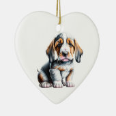 Personalisiert Grand Basset Griffon Vendéen Puppy Keramik Ornament (Rechts)