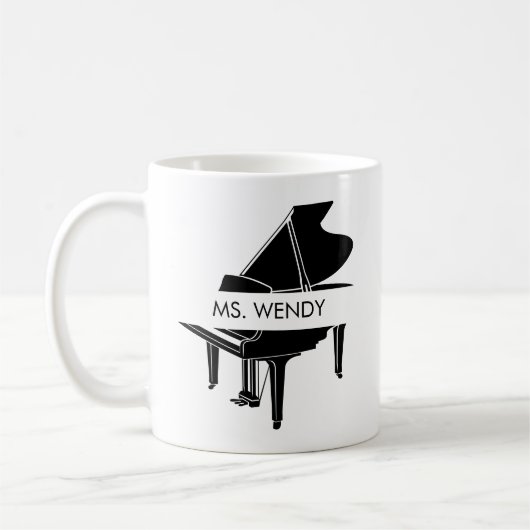 Personalisiert Grand Piano Kaffeetasse (Links)
