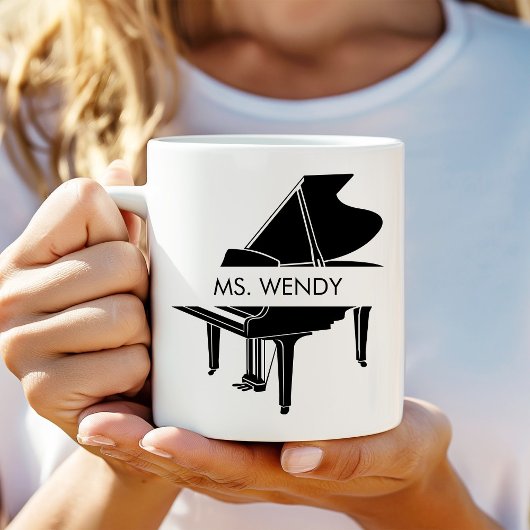 Personalisiert Grand Piano Kaffeetasse