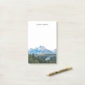 Personalisiert Grand Teton Rocky Mountain Post-it Klebezettel (Auf Schreibtisch)