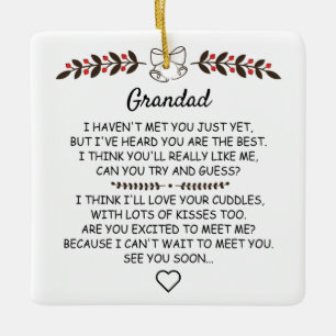 Personalisiert Grandad von Weihnachten zu Weihnach Keramikornament