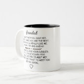 Personalisiert Grandad von Weihnachten zu Weihnach Zweifarbige Tasse (Vorderseite Links)