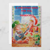 Personalisiert Grandchilds Grußkarte Feiertagskarte (Vorne/Hinten)