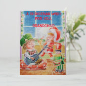 Personalisiert Grandchilds Grußkarte Feiertagskarte (Stehend Vorderseite)