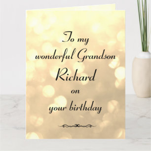 Personalisiert Grandson Birthday Karte