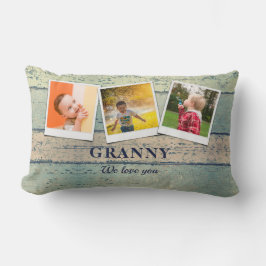 Personalisiert Granny Grandchildren 3 FotoCollage Lendenkissen