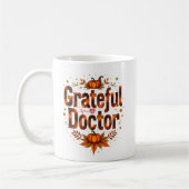 Personalisiert Grateful Doctor Erntedank Kaffeetasse (Links)