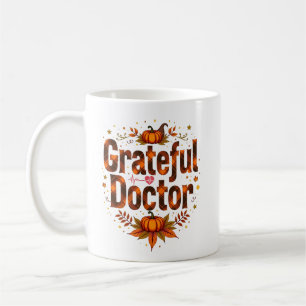 Personalisiert Grateful Doctor Erntedank Kaffeetasse