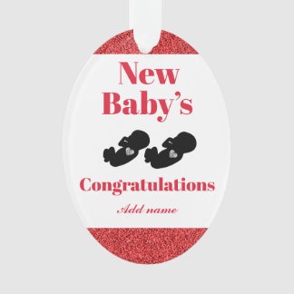 Personalisiert gratulieren dem neuen Baby-Ornament Ornament