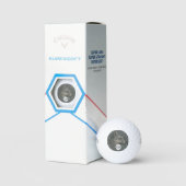 Personalisiert Grau Fox Callaway Golf Balls Golfball (Verpackung)