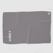 Personalisiert-Grau-Golfhandtuch Golfhandtuch (Horizontal)
