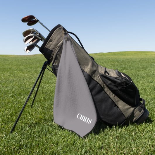 Personalisiert-Grau-Golfhandtuch Golfhandtuch (Gras)