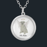 Personalisiert Grau Silver Schnauzer Versilberte Kette<br><div class="desc">Es gibt einige, die der Welt ein so großartiges Licht bringen, dass selbst nach ihrer Abwesenheit ihr Licht bleibt. Lass eine süße Halskette, die deinem Schwermut Komfort bringt, während du einen Augenblick Zeit nimmst, deinen geliebten grauen oder silbernen Schnauzer zu erinnern. Für die nachdenklichsten Geschenke, paaren Sie es mit einer...</div>