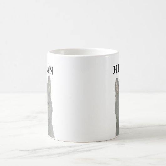 Personalisiert-graue Chartreuse-Katze Kaffeetasse (Mittel)