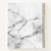 Personalisiert Graue Marble Sketchbook Notizblock (Rückseite)