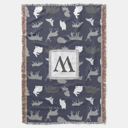 Personalisiert - Graue Waldbewohner Decke (Vorderseite Vertikal)