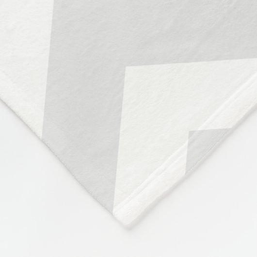 Personalisiert-graugelber Zickzack Elefant Fleecedecke (Ecke)