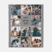 Personalisiert Gray 11 Fotomonage Fleece Blanket (Vorderseite)