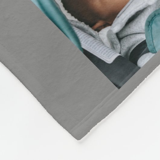 Personalisiert Gray 11 Fotomonage Fleece Blanket (Ecke)