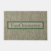 Personalisiert GRAY "Cement" Look Klassisch Minima Fußmatte (Vorderseite)