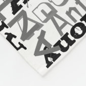 Personalisiert Gray Shades Individuelle Name Colla Fleecedecke (Ecke)