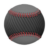 Personalisiert Gray Trendy Abstrakt Stripe Muster Baseball (Vorderseite)