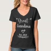 Personalisiert Great Oma Granny Mommom Nana Mimi T-Shirt (Vorderseite)
