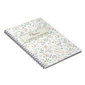 Personalisiert Green & Brown Blumengarten Planer Notizblock (Rechte Seite)