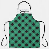 Personalisiert Green Buffalo Karierte Gemusterte K Schürze (Vorderseite)
