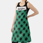 Personalisiert Green Buffalo Karierte Gemusterte K Schürze (InSitu)