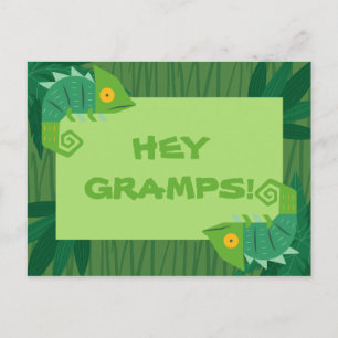 Personalisiert - Green Chameleon Connections Postkarte