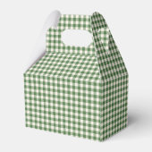 Personalisiert Green Gingham Kariert Name Weihnach Geschenkschachtel (Rückseite)