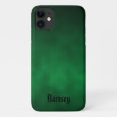 Personalisiert Green Gothic Ombre Art Case-Mate iPhone Hülle (Rückseite)