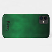 Personalisiert Green Gothic Ombre Art Case-Mate iPhone Hülle (Rückseite (Horizontal))