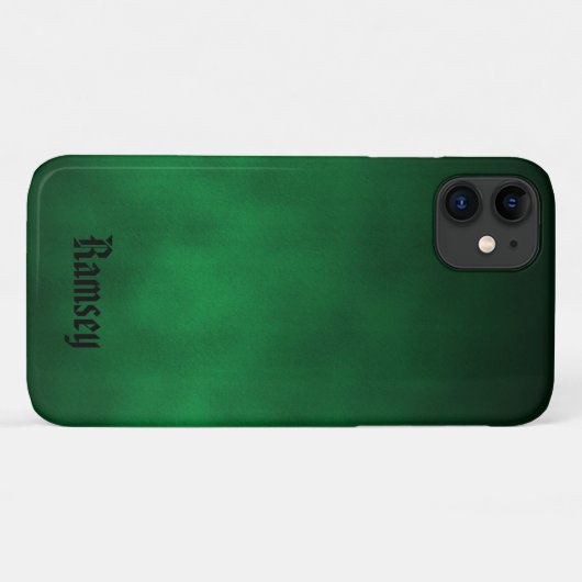 Personalisiert Green Gothic Ombre Art Case-Mate iPhone Hülle (Rückseite (Horizontal))